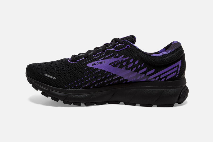 Brooks Running Shoes - Ghost 13 Road Mens - Black/Purple - LQG-587324